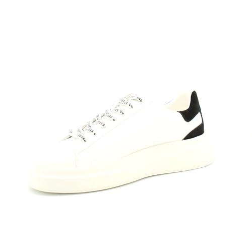 Scarpe uomo Guess sneaker Elba carryover in pelle white/ black US24GU03 FMPVIBSUE12 43 von GUESS