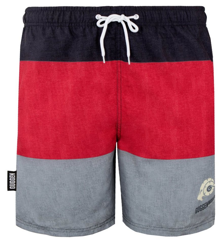 GUGGEN Mountain Badehose Badehose Herren Badeshorts Schnelltrocknend Boardshorts Beachshorts Streifen Karriert Badeshorts mit Kordel Gummizug Innenslip von GUGGEN Mountain