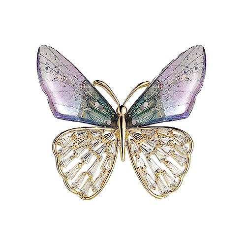 GUHEXIA Mode Schmetterling Brosche Emaille Pin Mode Mantel Brosche Anstecknadel Kleid Brosche Kleidung Pin Kleidung Schmuck von GUHEXIA