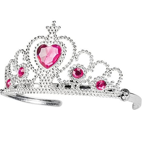 Guirca Silberne Krone Diadem Tiara Karneval Fasching Party Silber Märchen Mittelalter Prinzessin Mädchen von Fiestas GUiRCA