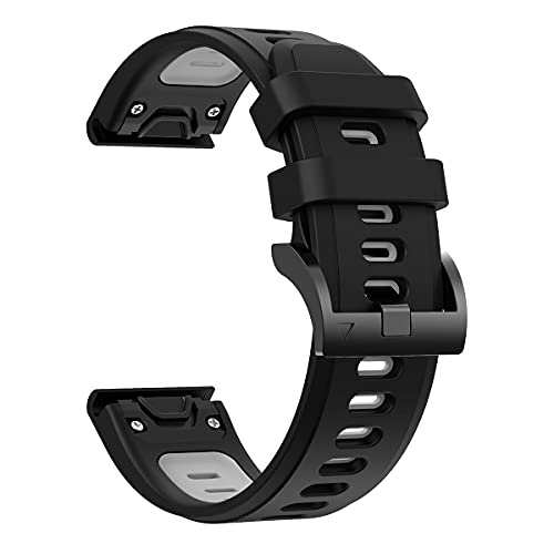 GUMMMY 22 mm Silikon-Schnellverschluss-Uhrenarmband für Garmin Fenix 7 6 Pro 5 Plus Epix Gen 2 935 945 Watch Easyfit Armband, For Fenix 7, Achat von GUMMMY