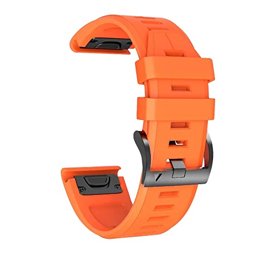 GUMMMY Ersatz-Smartwatch-Armband für Garmin Fenix 7, 7X, 6, 6X, Pro, 5X, 5 Plus, 3HR, Epix, Schnellverschluss-Armband aus Silikon, 26mm For Fenix 7X, Achat von GUMMMY