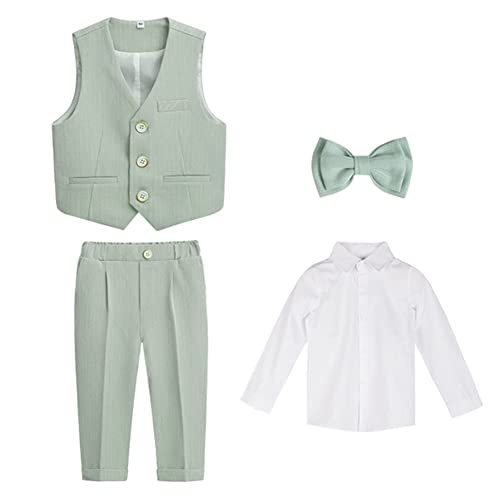 GUOCU 4/5/6 TLG Jungen Anzug Set,Kleine Jungen Frühling Formeller Kleidung Set Kinder Smoking Gentleman Outfits Festliche Hochzeit Anzüge Party Taufe Zweireihiger Kinderanzug Bekleidungsset 2-3 Jahre GUOCU 4/5/6 TLG Jungen Anzug Set,Kleine Jungen Frühling Formeller Kleidung Set Kinder Smoking Gentleman Outfits Festliche Hochzeit Anzüge Party Taufe Zweireihiger Kinderanzug Bekleidungsset 2-3 Jahre von GUOCU