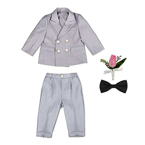 GUOCU 4/5/6 TLG Jungen Anzug Set,Kleine Jungen Frühling Formeller Kleidung Set Kinder Smoking Gentleman Outfits Festliche Hochzeit Anzüge Party Taufe Zweireihiger Kinderanzug Bekleidungsset 4-5 Jahre GUOCU 4/5/6 TLG Jungen Anzug Set,Kleine Jungen Frühling Formeller Kleidung Set Kinder Smoking Gentleman Outfits Festliche Hochzeit Anzüge Party Taufe Zweireihiger Kinderanzug Bekleidungsset 4-5 Jahre von GUOCU