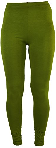 GURU SHOP Farbige Damen Leggings, Stretch Sporthose für Frauen, Yogahose, Lemon, Synthetisch, Size:38 von GURU SHOP