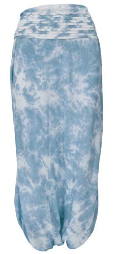 GURU SHOP Langer Hosenrock, Batikrock, Damen, Blau, Synthetisch, Size:38 von GURU SHOP