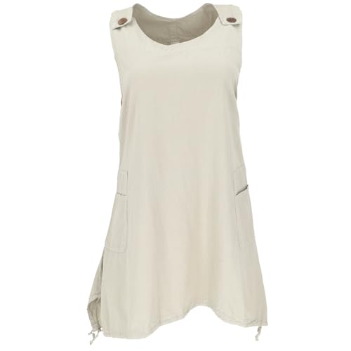 GURU SHOP Latzrock, Oversize Trägerkleid, Latzkleid, Ballonrock - Leinenfarben, Damen, Baumwolle, Size:L/XL GURU SHOP Latzrock, Oversize Trägerkleid, Latzkleid, Ballonrock - Leinenfarben, Damen, Baumwolle, Size:L/XL von GURU SHOP