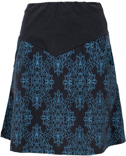 GURU SHOP Minirock aus Bio-Baumwolle, Boho Tellerrock Organic - Blau, Damen, Size:S GURU SHOP Minirock aus Bio-Baumwolle, Boho Tellerrock Organic - Blau, Damen, Size:S von GURU SHOP