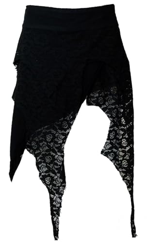 GURU SHOP Psytrance Goa Minirock, Elfen Rock, Wickelrock, Zipfelrock, Cacheur - Schwarz, Damen, Baumwolle, Size:S/M GURU SHOP Psytrance Goa Minirock, Elfen Rock, Wickelrock, Zipfelrock, Cacheur - Schwarz, Damen, Baumwolle, Size:S/M von GURU SHOP