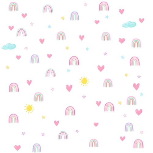 Regenbogen Wandtattoo, Kinderzimmer Deko, Wandsticker Kinderzimmer, Regenbogen Wandaufkleber, Wandsticker Kinderzimmer Mädchen Schlafzimmer Babyzimmer Boho Deko Regenbogen Wandtattoo, Kinderzimmer Deko, Wandsticker Kinderzimmer, Regenbogen Wandaufkleber, Wandsticker Kinderzimmer Mädchen Schlafzimmer Babyzimmer Boho Deko von GVEYIQK