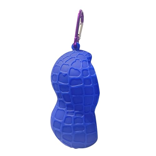 GVRGO Golfball-Halter, tragbare Aufbewahrung für 2 Golfbälle, Outdoor-Golftasche, Zubehör, Gürtel, Schlüsselanhänger, lustige Geschenke für Männer, Frauen und Kinder, Blau von GVRGO