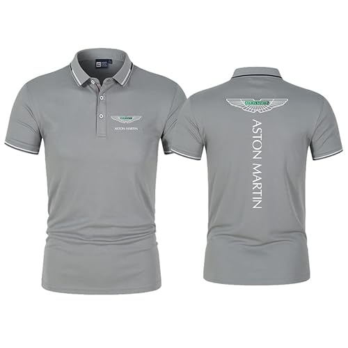 GXEBOPS Golf Poloshirt für Herren As_ton Mar_tin Service Kurzarm T-Shirts Lässiges T-Shirt Poloshirts Hemden/F/XXL von GXEBOPS