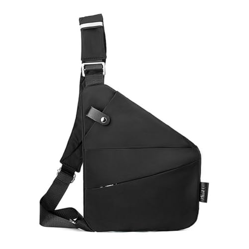 Wander Plus Anti-Diebstahl Reisetasche Anti-Diebstahl Crossbody Umhängetasche für Damen und Herren Slim Sling Bag, Schwarz , 31*20*23*1.5cm von GXFCAI