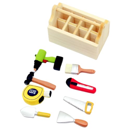 GXGM 8 Stück Miniatur Werkzeugkasten Werkzeugkiste Holz,Miniatur Zubehör Puppenhaus Zubehör Miniatur Puppenhaus Set GXGM 8 Stück Miniatur Werkzeugkasten Werkzeugkiste Holz,Miniatur Zubehör Puppenhaus Zubehör Miniatur Puppenhaus Set von GXGM