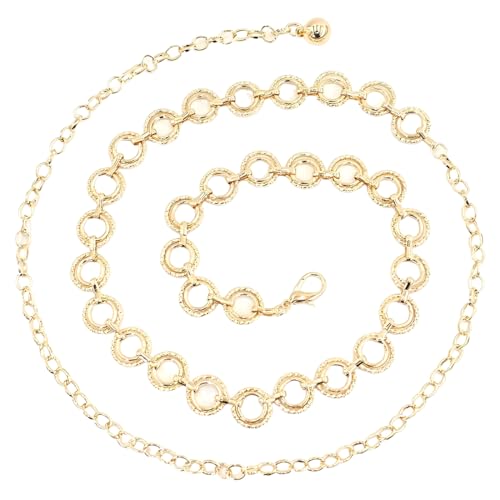 GXGM Bauchkette, Bauchkette Silber, Gürtel Frauen, Mehrschichtiger Taillenkettengürtel Damen Verstellbare Body Link Gürtel für Jeanskleider, 1 Stück GXGM Bauchkette, Bauchkette Silber, Gürtel Frauen, Mehrschichtiger Taillenkettengürtel Damen Verstellbare Body Link Gürtel für Jeanskleider, 1 Stück von GXGM