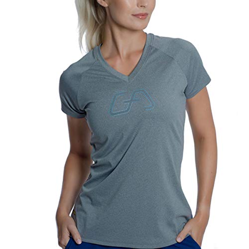 GYM AESTHETICS Sportshirt Damen Kurzarm Fitness Shirt Damen Sport Oberteile Funktionsshirt Damen Atmungsaktiv Anti-schweiß Trainingsshirt Sportbekleidung Damen Tops von GYM AESTHETICS