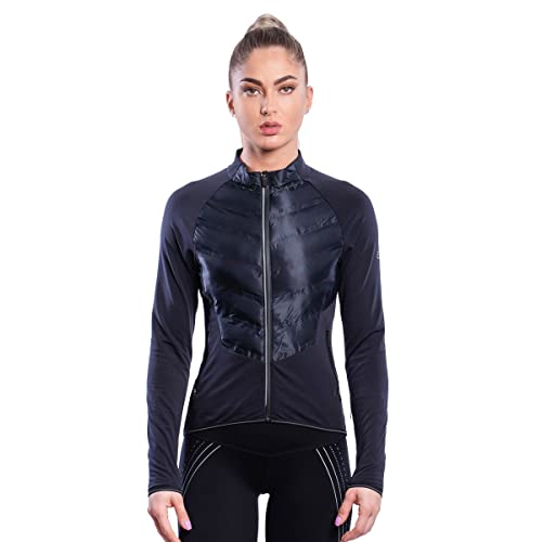 GYM AESTHETICS | Ultrasonic 2.0 Trainingsjacke Damen Atmungsaktiv Running Hybrid Jacke Für Frauen, wasserdicht mit Reißverschluss primaloft Wanderjacke Kapuzenjacke von GYM AESTHETICS