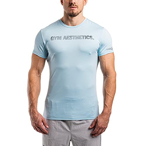 GYM AESTHETICS | Slim Fit T-Shirt Herren 6 in 1 Funktionsshirt Herren Kurzarm Fitness Tshirt Sportshirt Trainingsshirt Gym Shirt Bodybuilding Shirt von GYM AESTHETICS