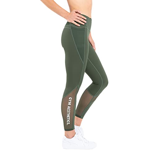 GYM AESTHETICS 1+1 2023 Aktiv Hight Waist Leggings Damen sportleggins Damen lang Kompression schnell trocknend Leggins, Cinch-Taille Funktionsleggings thermoleggings für Yoga und Sportarten von GYM AESTHETICS