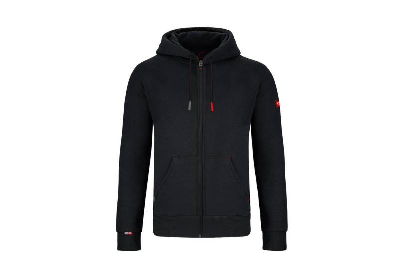 GYMAMBA Sweatjacke Herren red edition schwarz (1-tlg) mit Kapuze von GYMAMBA