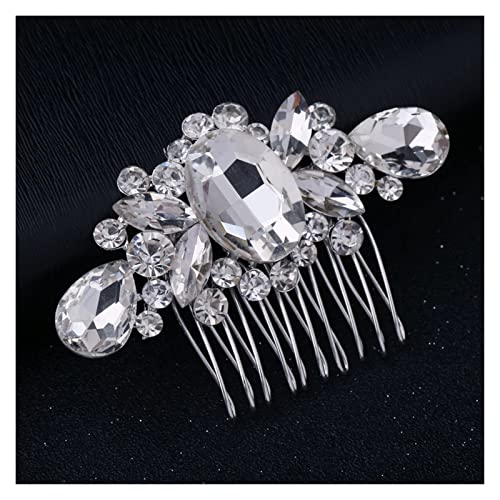 Braut Haarkamm Hochzeitskleid Haarschmuck Clip Haarnadeln für Frauen Braut Kopfschmuck Ornamente Prinzessin (3) von GaRcan