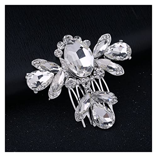 Braut Haarkamm Hochzeitskleid Haarschmuck Clip Haarnadeln für Frauen Braut Kopfschmuck Ornamente Prinzessin (5) von GaRcan