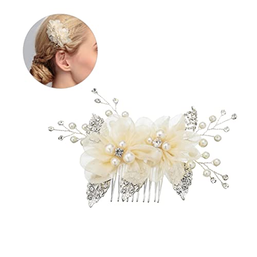 Kopfschmuck für Hochzeit, Braut, Kristall-Kopfschmuck, Braut-Haarspange, Damen-Haarnadel, Braut-Kopfschmuck, Braut-Einsatzkamm, Haarkamm, Kopfbedeckung, Schleier, modische Perlen-Haarnadel, Hochzeits von GaRcan