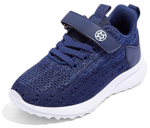 Gaatpot Turnschuhe Jungen Sneaker Kinder Sportschuhe Madchen Laufschuhe Hallenschuhe Atmungsaktiv Outdoor Freizeit Klettverschluss Schuhe Blau 27 EU von Gaatpot