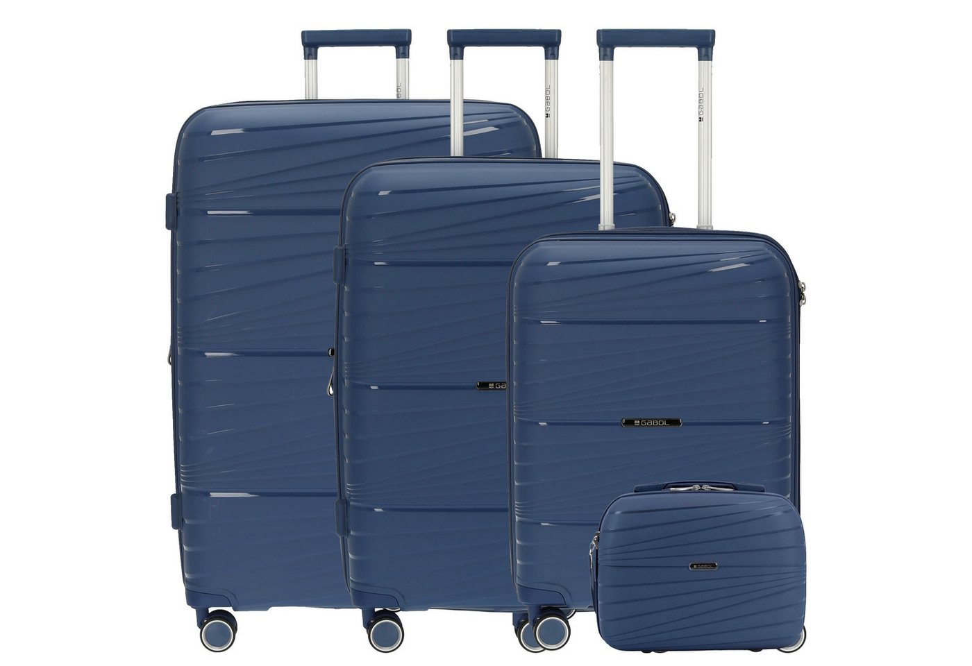 Gabol Trolley Kiba - Trolley Set + Beautycase 4tlg., 4 Rollen von Gabol