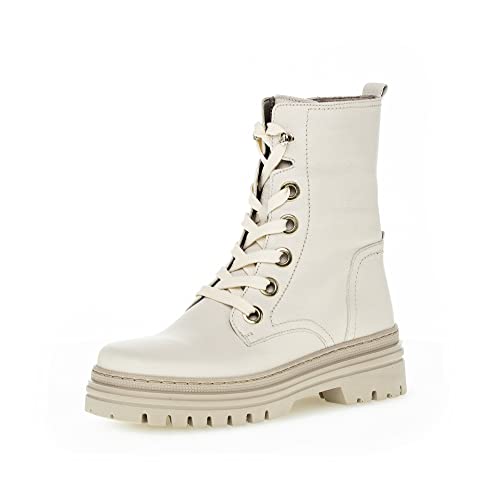 Gabor Damen Combat Boots, Frauen Stiefeletten,Wechselfußbett,Best Fitting,kurzstiefel,uebergangsschuhe,panna (panna),41 EU / 7.5 UK von Gabor