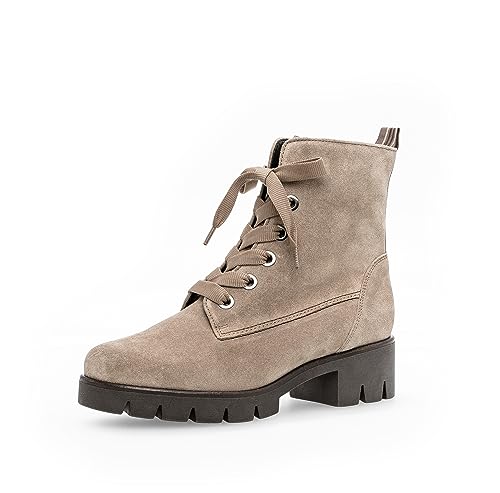 Gabor Damen Combat Boots, Frauen Stiefeletten,Wechselfußbett,Best Fitting,kurzstiefel,uebergangsschuhe,desert (mocca),43 EU / 9 UK von Gabor