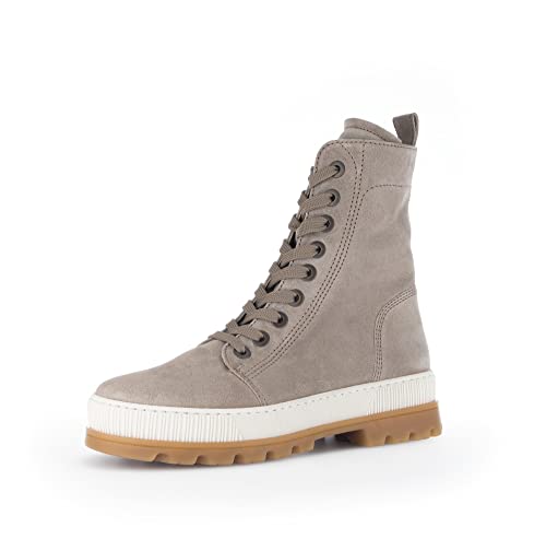 Gabor Damen Combat Boots, Frauen Stiefeletten,Wechselfußbett,Moderate Mehrweite (G),Warmfutter,gefüttert,bootee,kiesel (Webl.),38.5 EU / 5.5 UK von Gabor