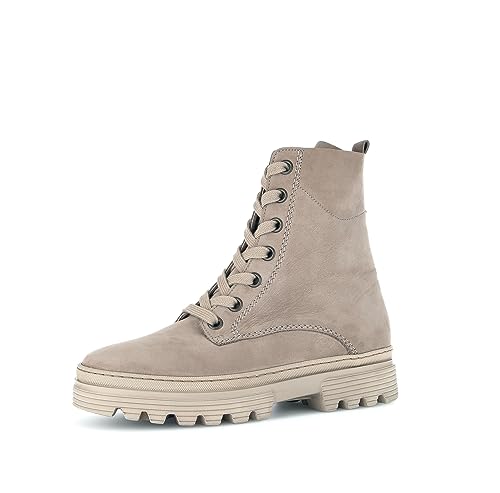 Gabor Damen Combat Boots, Frauen Stiefeletten,Wechselfußbett,Moderate Mehrweite (G),kurzstiefel,uebergangsschuhe,silk (Frottee),38 EU / 5 UK von Gabor