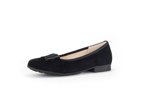 Gabor Damen Klassische Ballerinas, Frauen Flats,Wechselfußbett,Moderate Mehrweite (G),Ballet-Flats,Ausgehschuhe,schwarz,40.5 EU / 7 UK von Gabor