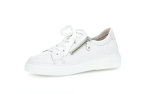 Gabor Damen Low-Top Sneaker, Frauen Halbschuhe,Wechselfußbett,Best Fitting,Turnschuhe,Laufschuhe,schnürschuhe,schnürer,Weiss,38 EU / 5 UK von Gabor