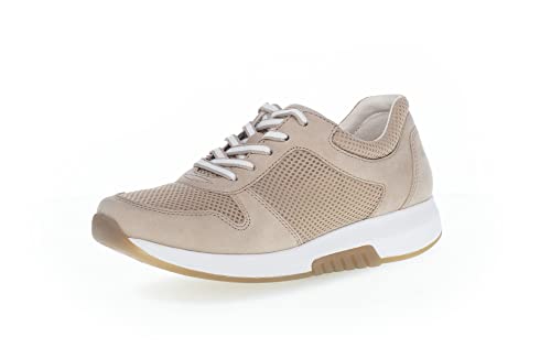 Gabor Damen Low-Top Sneaker, Frauen Halbschuhe,Wechselfußbett,Laufschuhe,schnürschuhe,schnürer,Plateausohle,Sportschuhe,leinen,39 EU / 6 UK von Gabor