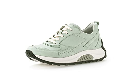 Gabor Damen Low-Top Sneaker, Frauen Halbschuhe,Wechselfußbett,Laufschuhe,straßenschuhe,Strassenschuhe,Sportschuhe,Mint,40 EU / 6.5 UK von Gabor