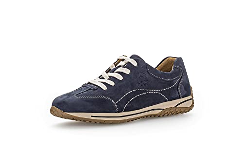 Gabor Damen Low-Top Sneaker, Frauen Halbschuhe,Wechselfußbett,Moderate Mehrweite (G),Laufschuhe,schnürschuhe,Nightblue,38 EU / 5 UK von Gabor