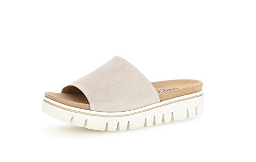 Gabor Damen Pantoletten, Frauen Clogs,Moderate Mehrweite (G),weiblich,Ladies,Women's,Woman,Slipper,Slides,Sandalen,Lady,Muschel,38 EU / 5 UK von Gabor