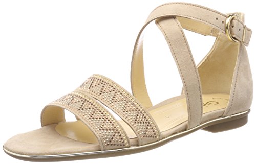 Gabor Shoes Damen Gabor Fashion Riemchensandalen, Beige (Camel) von Gabor