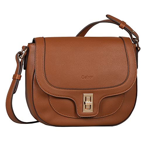 camel active Gabor bags Loreen Damen Umhängetasche Satteltasche Mittelgroß Cognac Braun von camel active