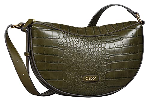 Gabor bags LIVIA Damen Umhängetasche one size, croco khaki, 28,5x6x16 von Gabor