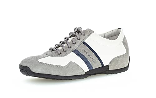 Pius Gabor Herren Sneaker Low,Halbschuhe,Wechselfußbett,zertifiziertes Leder,Halbschuhe,straßenschuhe,Midgrey/White/Fjord,41 EU / 7.5 UK von Gabor