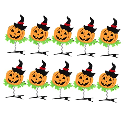 Gadpiparty 10st Halloween-haare Für Kinder Stretch-pferdeschwanzband Krokodilklemmen Für Haarkinder Halloween-haarspange Bobby Claw-clips Elastisch Schwarzer Hut Stoff Und Kunststoff von Gadpiparty