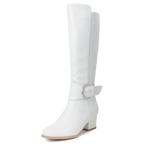 Galindopia Leisure Thigh Hohe Stiefel Block Heel Slouch Pleated Zipper Overknee Collar Fold Over Fall Riding Stiefel Gemütlich Jahrgang White Size 39 Galindopia Leisure Thigh Hohe Stiefel Block Heel Slouch Pleated Zipper Overknee Collar Fold Over Fall Riding Stiefel Gemütlich Jahrgang White Size 39 von Galindopia