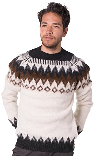 Gamboa Alpaka Pullover Herren Strickpullover Norwegerpullover Winterpullover Männer von Gamboa