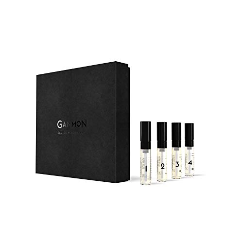 GAMMON Black Styles Parfum Explorer-Set (4x2 ml), das Parfum Set mit allen 4 GAMMON Männer Düften, Parfum für Herren mit 20% Parfum-Öl, bequem den Lieblingsduft finden von Gammon