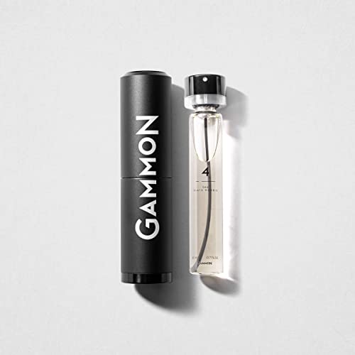 GAMMON Black Styles Parfum Starter 4 (1x20 ml), das würzig-frische BLACK HOODIE Herren Parfum, Citrus Duft für Männer mit 20 prozent Parfum-Öl, inklusive hochwertigem Aluminium Suit von Gammon