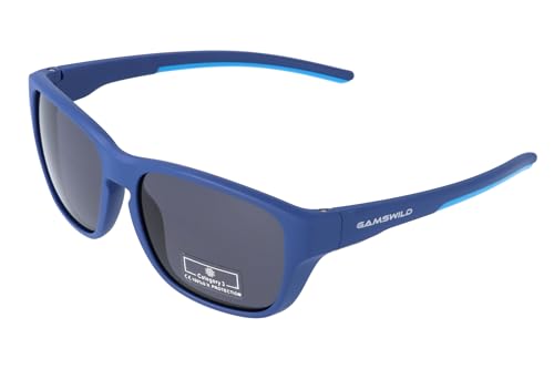 Gamswild WJ2023 Kinderbrille Kleinkindbrille Sonnenbrille (3-6 Jahre) Mädchenbrille Jungenbrille | blau | grau-rot | GAMSKIDS, Farbe: Blau von Gamswild