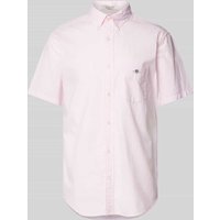 Gant Freizeithemd mit Label-Stitching in Rose, Größe XXL von Gant